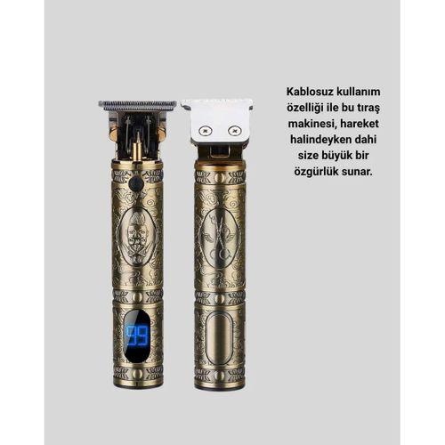 Şarjlı Kablosuz Tıraş Makinesi – 1800 Mah Batarya, Uzun Pil Ömrü, Profesyonel Sessiz Motor