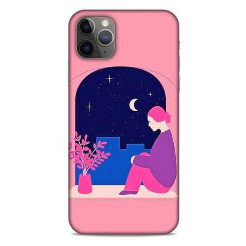 Apple Iphone 11 Pro Max Kılıf Depresyon (3) Kapak Lacivert Turuncu