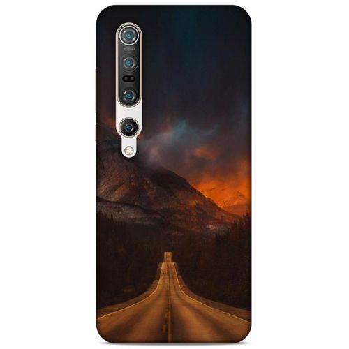 Lopard Xiaomi Mi 10 Pro Uyumlu Kılıf Gece'S (47) Crystal Flex Kılıf Kızıl Yol