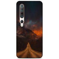 Lopard Xiaomi Mi 10 Pro Uyumlu Kılıf Gece'S (47) Crystal Flex Kılıf Kızıl Yol