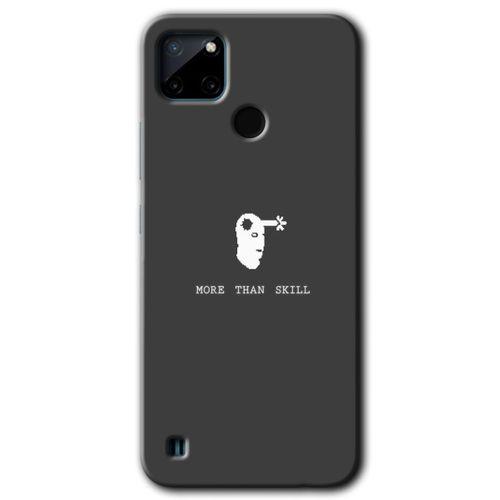 BeRa Aksesuar Realme C21 Kılıf Baskılı Kapak - Headshot +Tam Kaplayan Mat Seramik