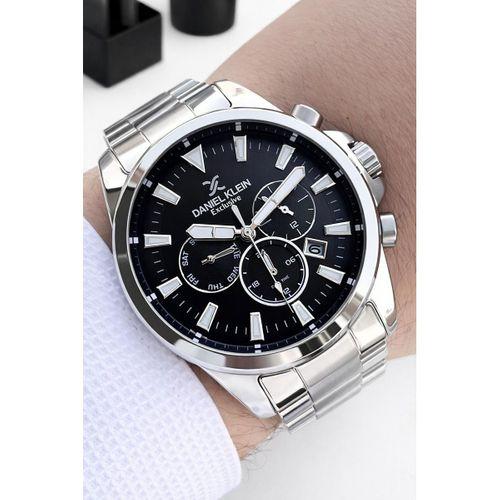 Daniel Klein Erkek Kol Saati 30 Metre Suya Dayanıklı Çelik Kordon + Bileklik Hediyeli VS.BLKT.0872