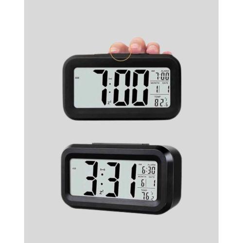 Sensörlü Dijital Masa Saati Alarm Ve Sıcaklık Göstergeli