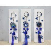 Metal Nazar Boncuğu Anahtarlık Alk3496 - Lisinya