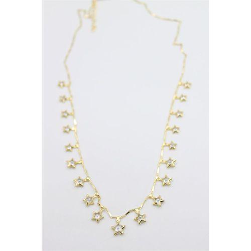 Yıldız Sallantılı Kolye - Altın