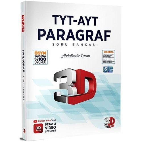 TYT AYT Paragraf Soru Bankası 3D Yayınları