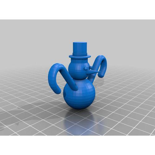 İki Bastonlu Kardan Adam (Bu ürün Sadece Plastik parçadır - Almadan Önce Soru Sorabilirsiniz)