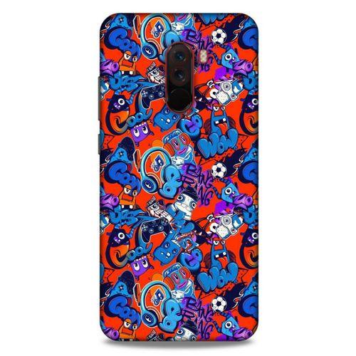 Graffitix (15) Desenli Silikon Kapak Xiaomi Pocophone F1 Kılıf