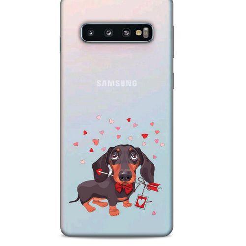 Zoologix (38) Samsung Galaxy S10 Şeffaf Kılıf Silikon Desenli