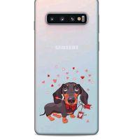 Zoologix (38) Samsung Galaxy S10 Şeffaf Kılıf Silikon Desenli