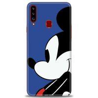 Samsung Galaxy A20S Kılıf HD Baskılı Kılıf - Micky Mouse + Tam Ekran Koruyucu
