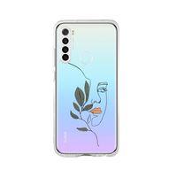 Redmi Note 8 Line Art Women Desenli Premium Şeffaf Silikon Kılıf