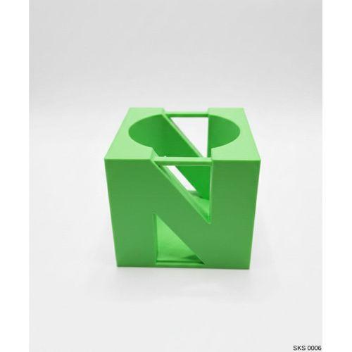 Yeşil Centikli Harf Seklinde Mini Dekoratif Saksi Ismine Ozel Bas Harf Tasarim Masa Ustu Ofis Dekoru 7 Cm