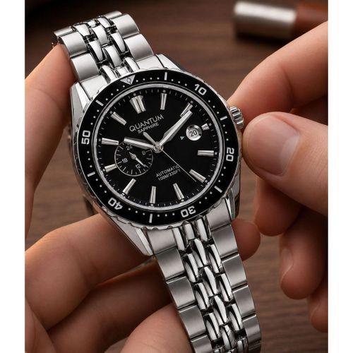 Quantum Otomatik Mekanizma Sapphire Cizilmez Cam Çelik Kordon 10 Atm Erkek Kol Saat EMG.1257.350