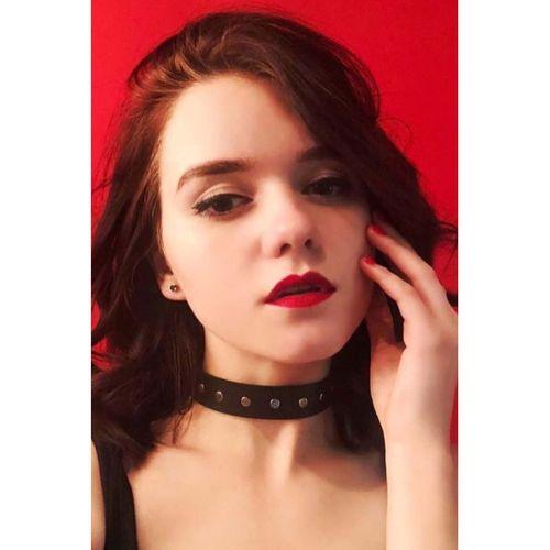 Perçin Detaylı Ayarlanabilir Şık Deri Choker