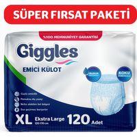 GİGGLES Emici Külot Ekstra Large 30'lu 4 Paket (120 Adet)
