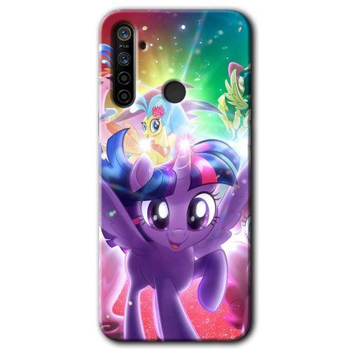 BeRa Aksesuar Realme 5i Kılıf Baskılı Kapak - Pony +Tam Kaplayan Mat Seramik