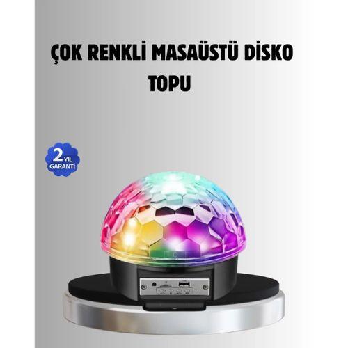 Bluetooth Kontrollü Masaüstü Disko Topu Işığı – Renkli Led Işık Gösterisi Ve Uzaktan Kumanda