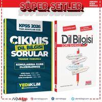 Yediiklim 2026 KPSS Tüm Adaylar İçin Dil Bilgisi Çıkmış Sorular ve AKM Dil Bilgisi Soru Bankası Seti 2 Kitap