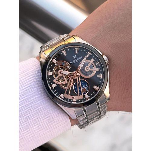 Daniel Klein Otomatik Erkek Kol Saati 30 Metre Suya Dayanıklı Çelik Kordon + Bileklik Hediyeli VS.BLKT.0700
