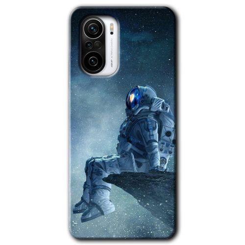 Redmi K40 Pro Kılıf HD Desen Baskılı Arka Kapak - Astronot Yalnızlığı