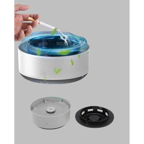 Sigara Dumanı Ve Koku Giderici Hava Temizleyici Küllük – 2 Katmanlı Filtreli, Usb Şarjlı