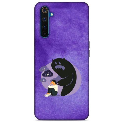Oppo Realme 6 Pro Kılıf Depresyon (41) Tank Kılıf Koyu Yeşil Pembe