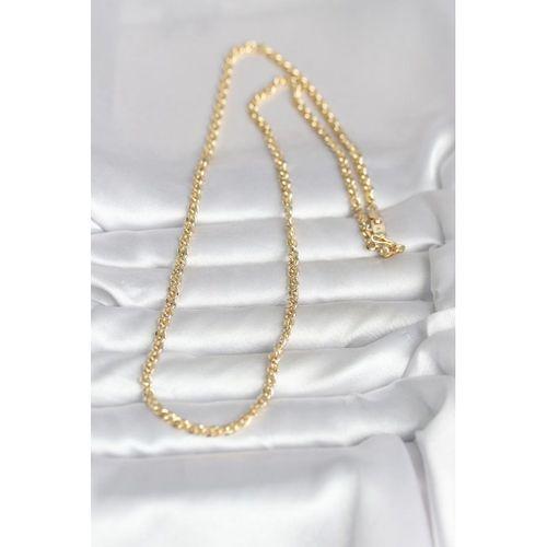 CM 14K Gold Renk Zincir Model 60 cm Kadın Kolye