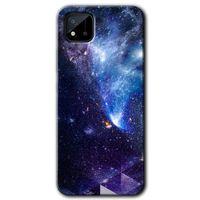 Realme C11 Kılıf Baskılı Arka Kapak - Galaksi +Tam Ekran Koruyucu