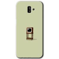 Galaxy J8 Kılıf HD Desen Baskılı Arka Kapak - Retro-TV + Kırılmaz Cam