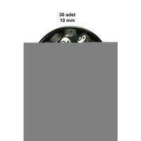 30 Adet 10 mm Polimer Kil Fimo Boncuk Takı Bileklik + 1 Metre Lastikli Misina Hediye - Yin Yang