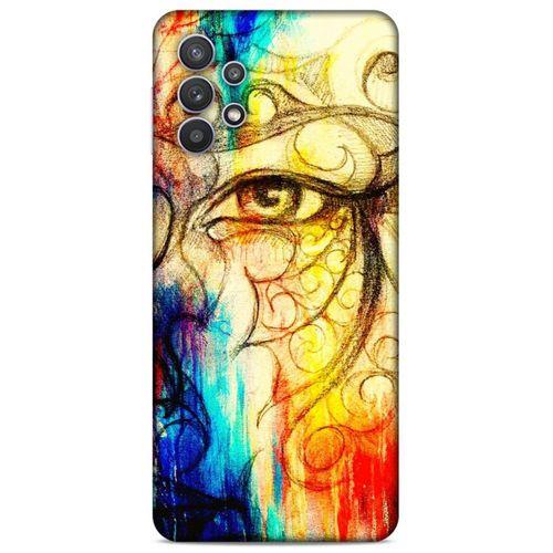 Lopard Samsung Galaxy A32 Uyumlu Kılıf Manipülasyon ☻ (33) Hybrid Kılıf Baskılı
