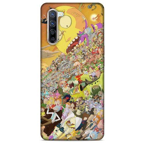 Oppo Reno 3 Pro 5g Uyumlu Kılıf Rick And Morty (37) Silicone Cover Slick Morty