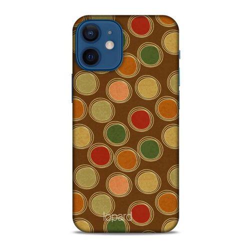 Apple iPhone 12 Mini Kılıf Pastel Renkler (43) Thin Fit Kılıf Kahve Yeşil