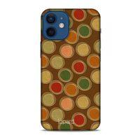 Apple iPhone 12 Mini Kılıf Pastel Renkler (43) Thin Fit Kılıf Kahve Yeşil