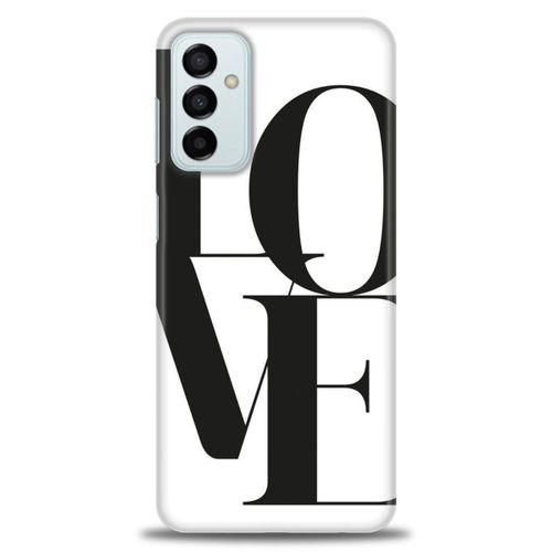 Samsung Galaxy M23 Kılıf HD Baskılı Kılıf - Love + Tam Ekran Koruyucu