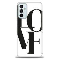 Samsung Galaxy M23 Kılıf HD Baskılı Kılıf - Love + Tam Ekran Koruyucu