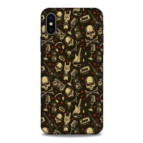 Retro (8) Desen Baskılı Kılıf Renkli Apple Iphone X Kılıf