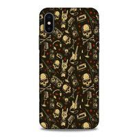 Retro (8) Desen Baskılı Kılıf Renkli Apple Iphone X Kılıf