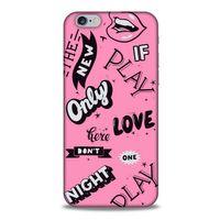 Apple Iphone 6 Uyumlu Kılıf Pembe Delisi (42) Rugged Armor Kılıf Tipografi