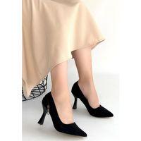 Retta Siyah Süet Topuklu Ayakkabı