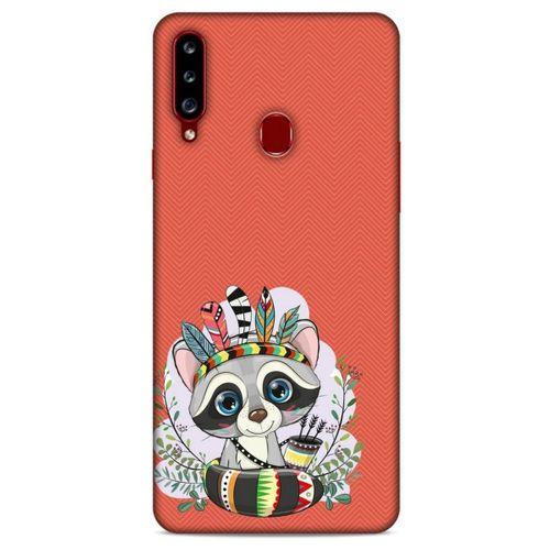Animax Kızılderili Rakun Samsung Galaxy A20s Kılıf Desenli Silikon