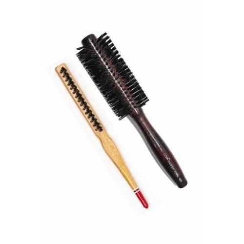 Liva 408& 690 Profesyonel Yanmaz Set Topuz Saç Fırçası-2'li