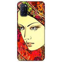 Lopard Oppo A92 Uyumlu Kılıf Sürreal Yüzler ♀ (31) TPU Kılıf Baskılı