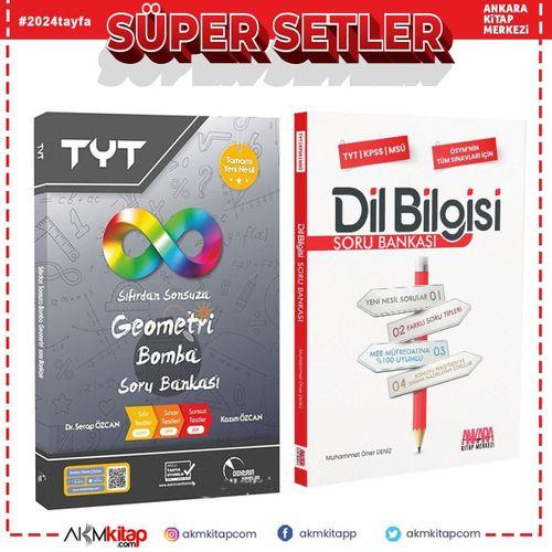 Doktrin TYT Geometri Bomba ve AKM Dil Bilgisi Soru Bankası Seti 2 Kitap