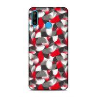 Huawei P30 Lite Uyumlu Kılıf Romans (38) Neo Hybrid Kılıf Kırmızı Gri