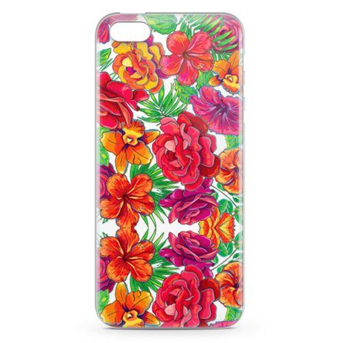Apple iPhone 5s Kılıf Yeşil Bahar Arka Kapak Koruma Desenli Full Koruyucu