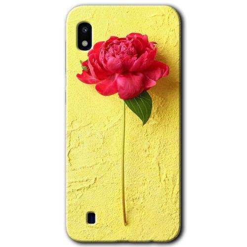 Samsung Galaxy A10 HD Baskılı Kılıf + 9D Tam Ekran Koruyucu - Kırmızı Gül