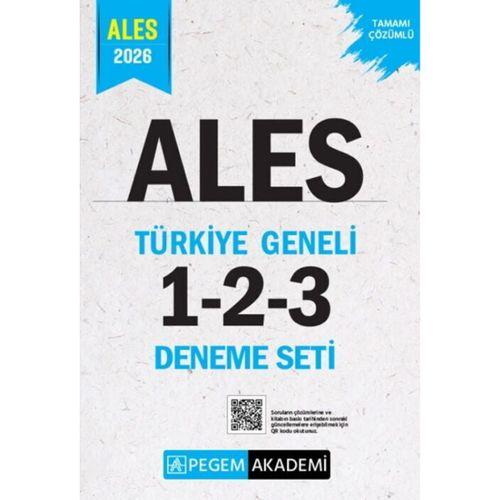 2026 ALES Tamamı Çözümlü Türkiye Geneli 1-2-3 Deneme Seti Pegem Yayınları