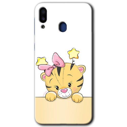 Galaxy M10 Kılıf HD Desen Baskılı Arka Kapak - Sevimli Kedi
